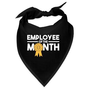 Employee of the Month Auszeichnung Arbeit Job - Bandana - Schwarz - Vorne
