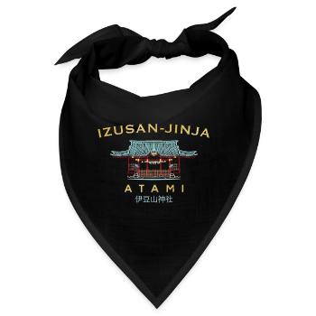 Atami, Izusan-jinja Shrine, Shizuoka, Japan - Bandana - Schwarz - Vorne