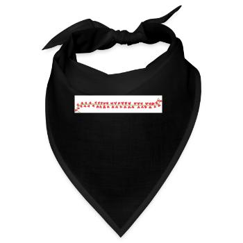 Band mit Herz - Bandana - Schwarz - Vorne