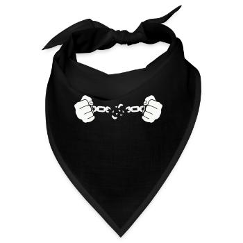 hand kette - Bandana - Schwarz - Vorne