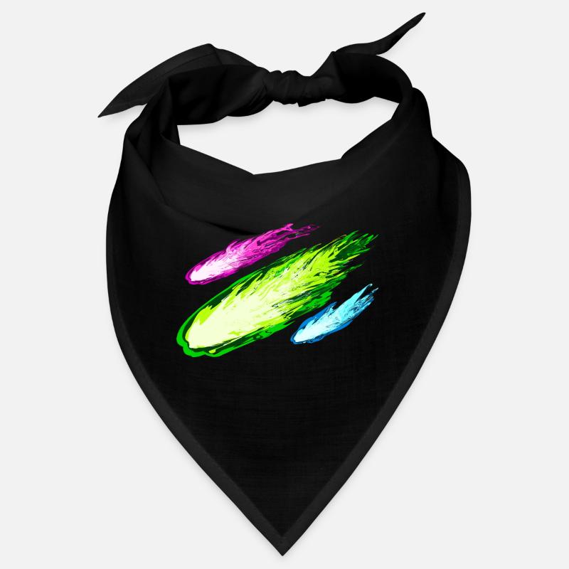 Explosion von bunten Drachen - Bandana - Schwarz