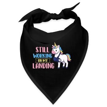 Ich arbeite immer noch an meiner Landungsarm-Erholung - Bandana - Schwarz - Vorne
