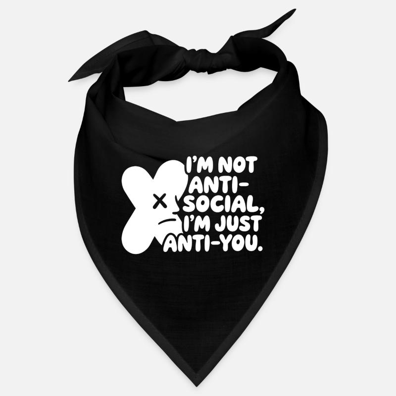 Je ne suis pas un humour introverti antisocial Bandana