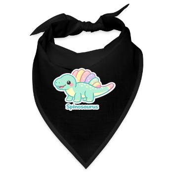 Pastell Spinosaurus Sticker - Bandana - Schwarz - Vorne