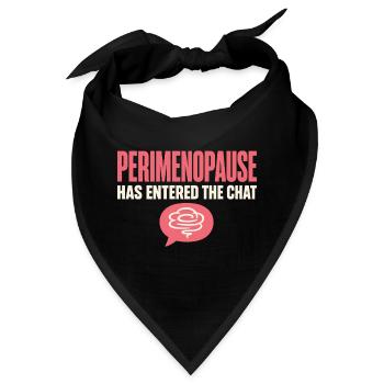 Perimenopause Brain Fog Menopause Midlife Geschenk - Bandana - Schwarz - Vorne