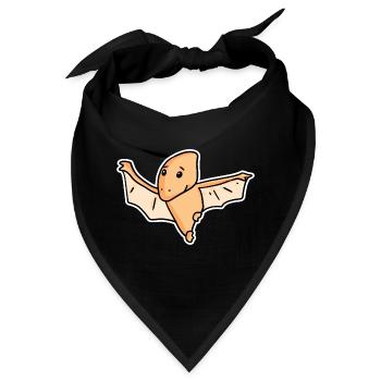 Dinosaurier Vogel Kinder - Bandana - Schwarz - Vorne