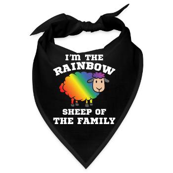 Gay Pride Schwul Lesbisch LGBT LGBTQ Geschenk - Bandana - Schwarz - Vorne