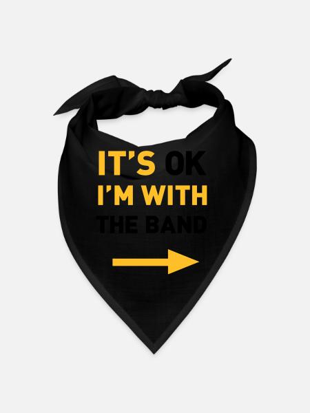 Im with the Band - Bandana - black - Front
