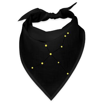 Sternbild Schwan - Bandana - Schwarz - Vorne