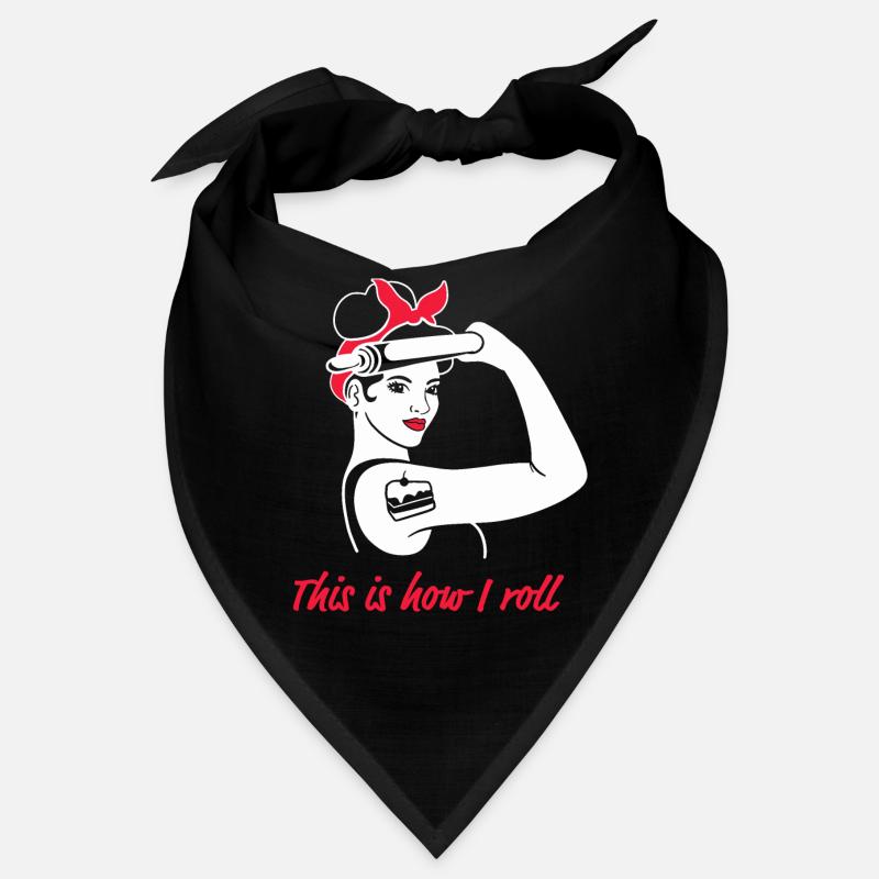 bake women power feminism funny baker Bandana