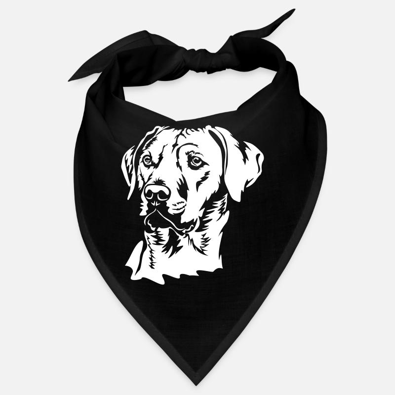 Tête de Rhodesian Ridgeback « Black Edition » Bandana
