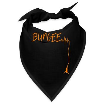 Bungee Jumping Herzschlag - Bandana - Schwarz - Vorne