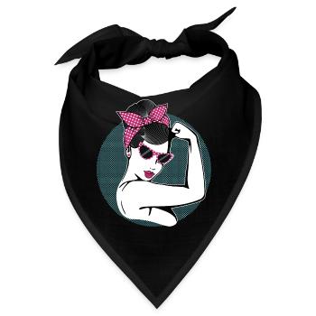 Rockabilly Girl - Bandana - Schwarz - Vorne
