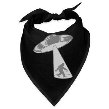 UFO entführt Big Foot - Bandana - Schwarz - Vorne