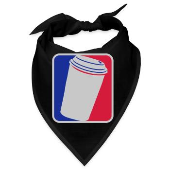 Rot Blau Kaffee Becher - Bandana - Schwarz - Vorne