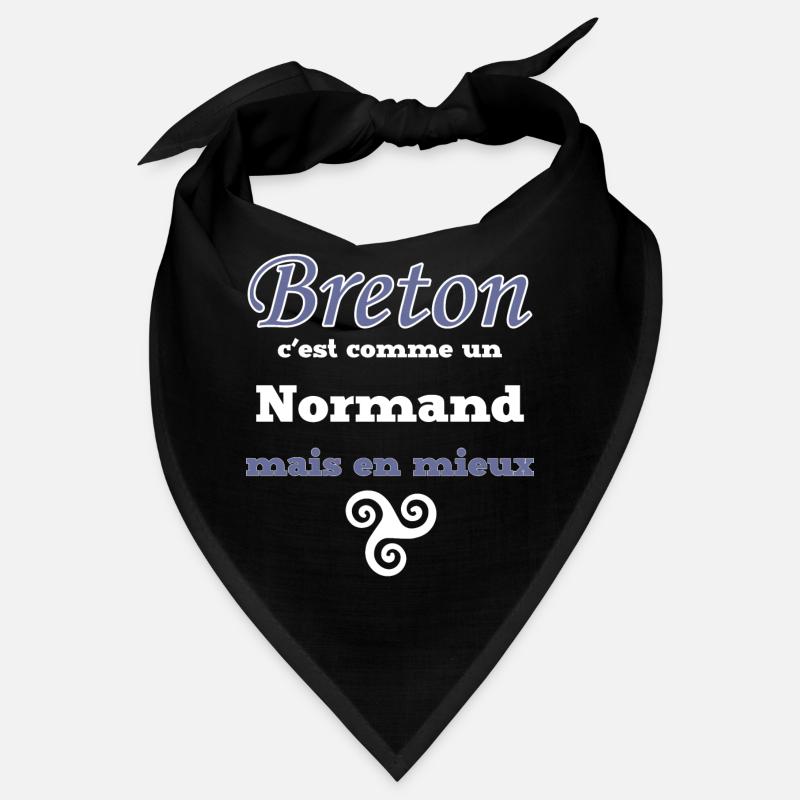 Breton, comme un Normand, mieux - Bandana - noir