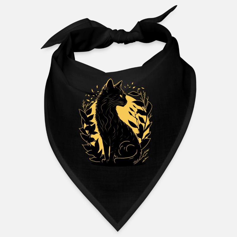 Katzen-Silhouette Bandana