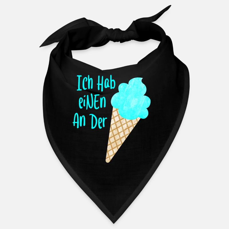 Einen an der Waffel coole Sprüche Eis Sommer Fun Bandana