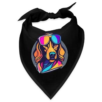 Produkt: "Pfotenfreund" - Bandana - Schwarz - Vorne