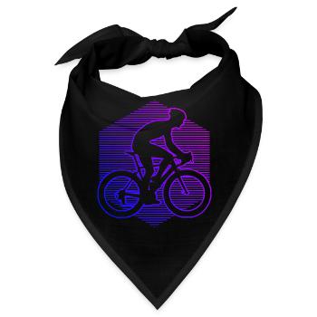 Rennradfahren Rennradfahrer Damen Roadbike - Bandana - Schwarz - Vorne