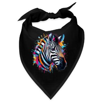 Zebra - Bandana - Schwarz - Vorne