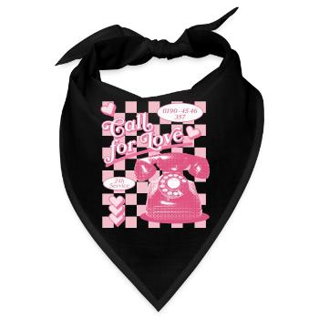 Call for Love Hotline Ästhetik - Bandana - Schwarz - Vorne