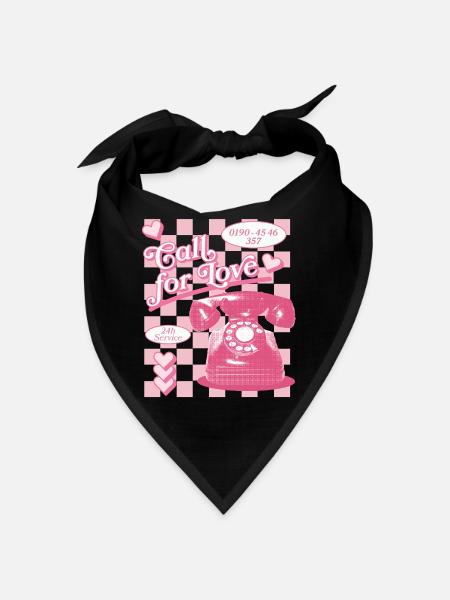 Appel à l’amour hotline esthétique - Bandana - noir - Devant