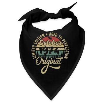 oktober 1974 Jahrestag oktober 1974 oktober - Bandana - Schwarz - Vorne