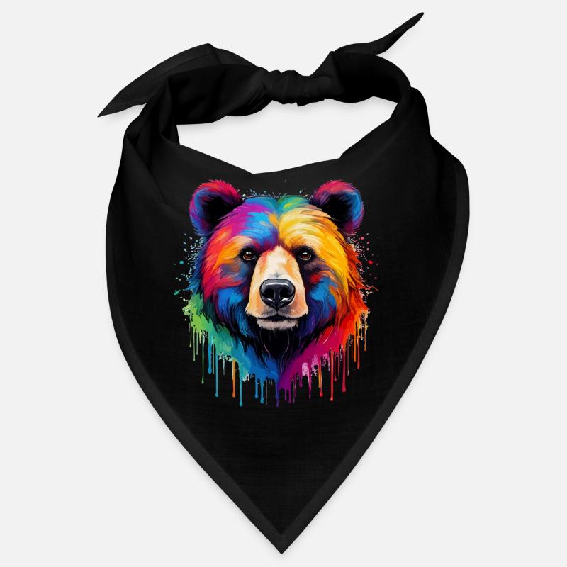 Bär in Regenbogenfarben Bandana