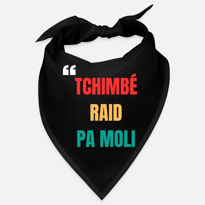 T-shirt créole « Tchimbé raid pas moli » – Courage Bandana