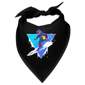 Ski - Bandana - Schwarz - Vorne