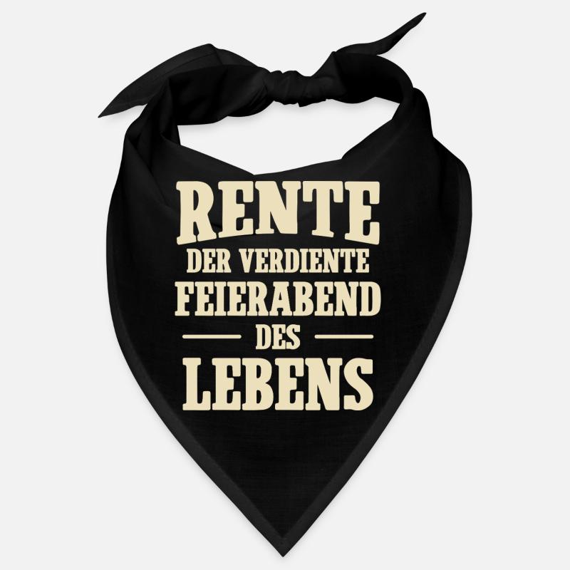 Rente der verdiente Feierabend des Lebens Bandana