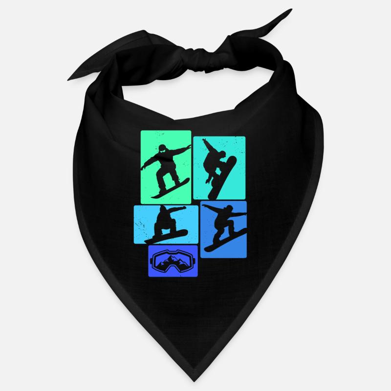 Snowboarden Retro Snowboard Snowboarding Snowboard Bandana