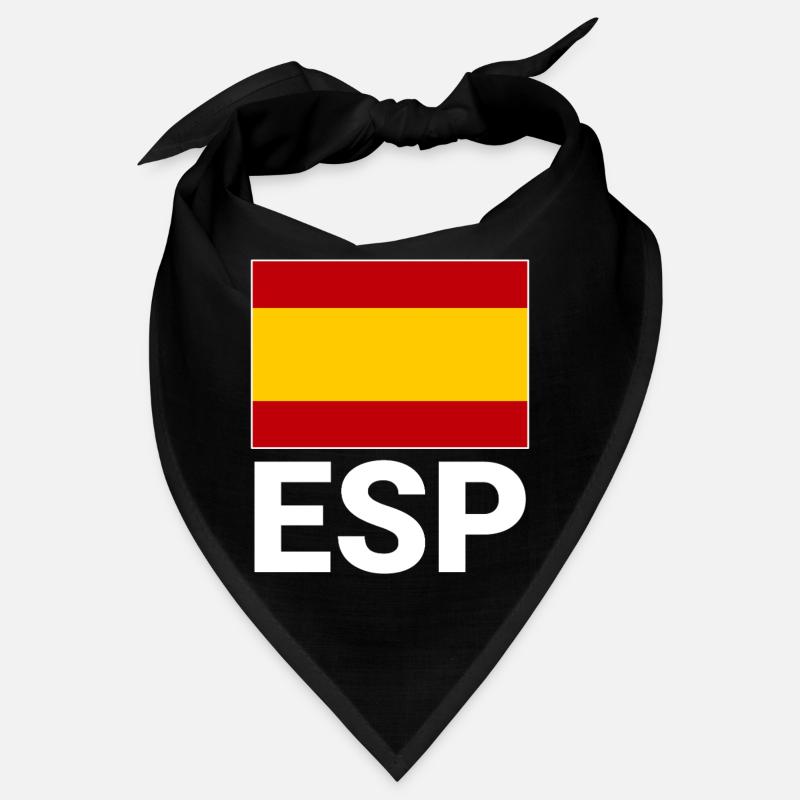 Drapeau sportif espagnol avec abréviation ESP Bandana