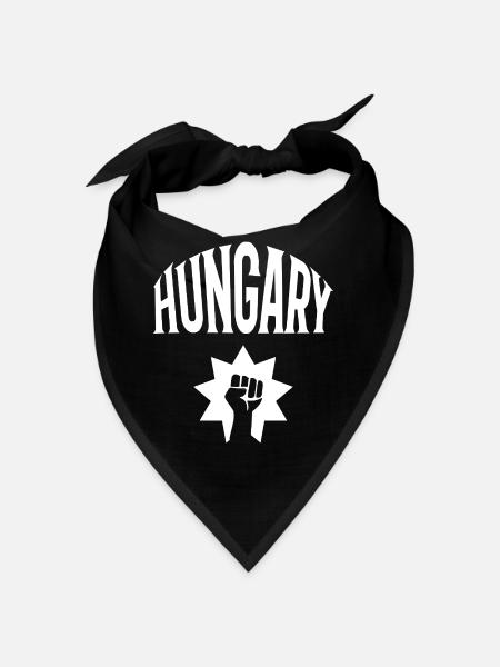 Hungary - Bandana - Schwarz - Vorne