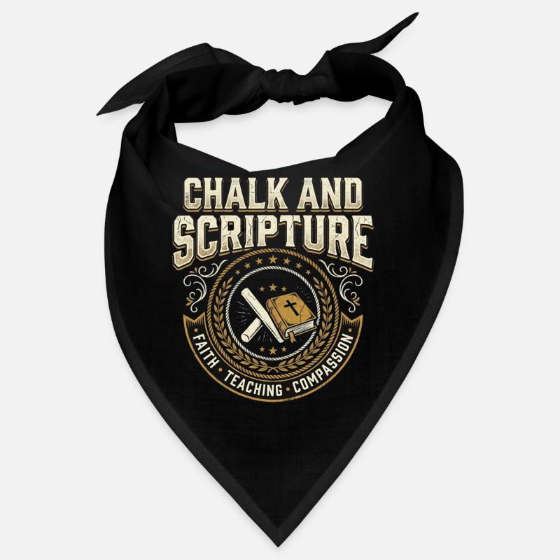 Chalk and Scripture Christian Teacher Jesus Bandana