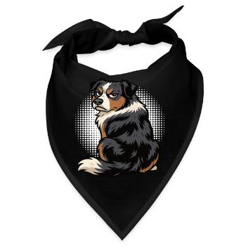 Australian Shepherd Aussie Aussiebesitzer Aussies - Bandana - Schwarz - Vorne