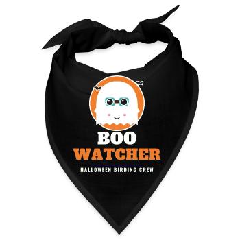 Vogelbeobachter Lustiger Halloween-Vogelbeobachter-Geist - Bandana - Schwarz - Vorne