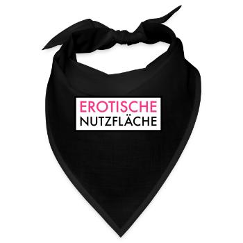 Erotische Nutzfläche | Erotik | Sex | Pärchen Frau - Bandana - Schwarz - Vorne