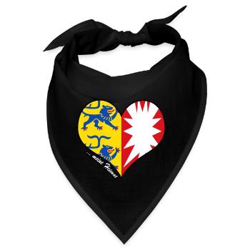 meine Heimat - Schleswig-Holstein - Bandana - Schwarz - Vorne