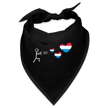 niederlande holland love dutch oranje holländer - Bandana - Schwarz - Vorne