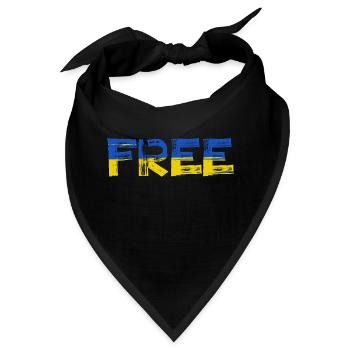 Freie Ukraine - Bandana - Schwarz - Vorne