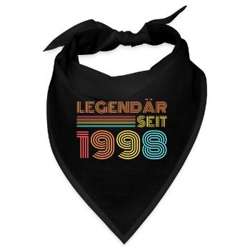 LEGENDÄR seit 1998 Geburtstag - Bandana - Schwarz - Vorne
