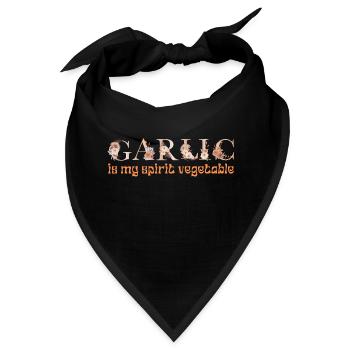 KNOBLAUCH IST MEIN GEISTERGEMÜSE - Bandana - Schwarz - Vorne