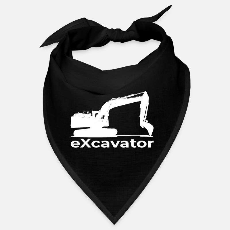 excavator construction worker construction civil engineering excavator construction machine Bandana