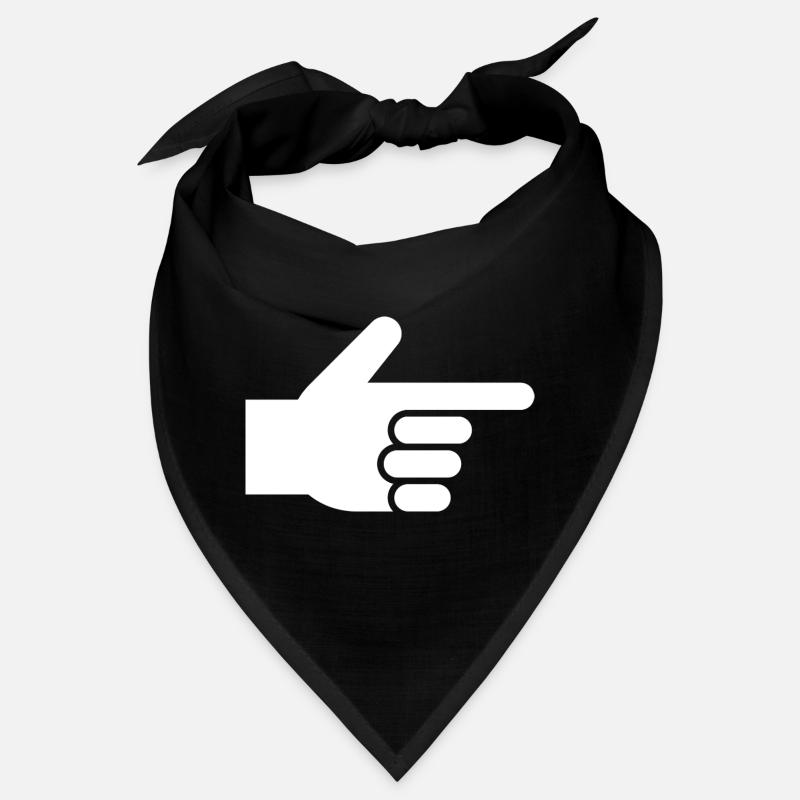 Hand, index finger, pointer Bandana