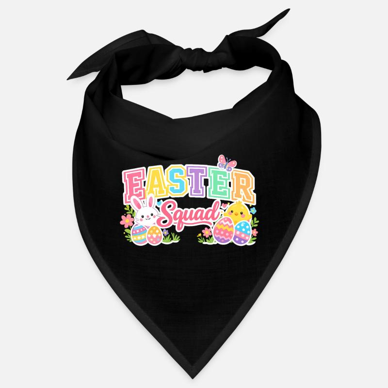 Easter Squad Colorful Eggs Chick Bandana