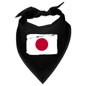 Japan Nippon Nihon JAPANISCHE Asia Sport FAN - Bandana - Schwarz - Vorne