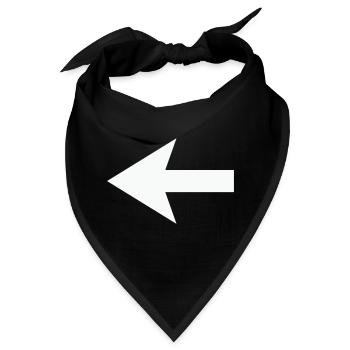 Pfeil - Bandana - Schwarz - Vorne