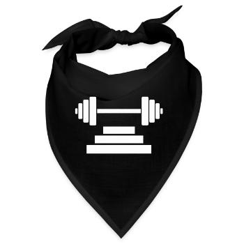 Iron Lifter Barbell Emblem - Bandana - Schwarz - Vorne